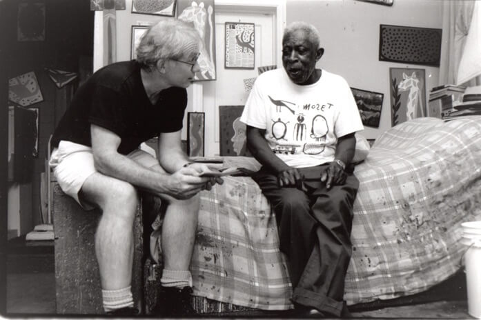 Tom meeting Moise Tolliver, Montgomery, AL circa 1993